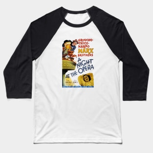 Marx Brothers Bros A Night At The Opera Baseball T-Shirt